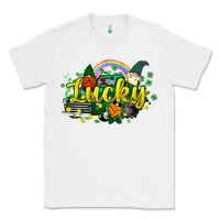 White lucky gnomes truck St. Patrick's Classic Tee - HowdyJamesFarm