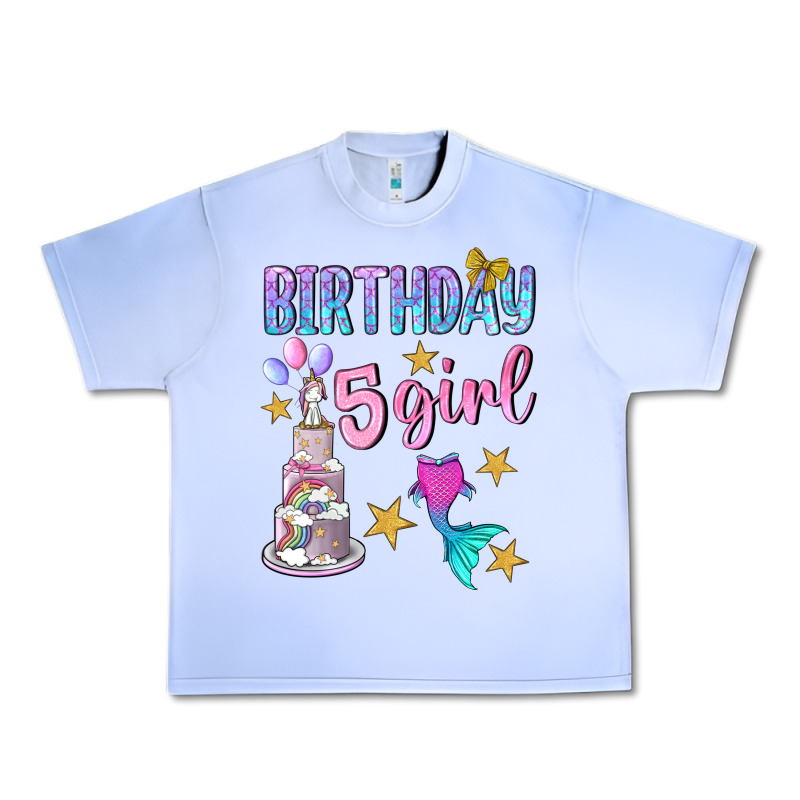 Birthday Girl 5 Urban Heavy Tee by BundleAndBundleShop | Teevron