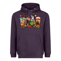 Plum Christmas coffee cups with Bull Terrier Heavyweight Hoodie - RanaPortraitStore