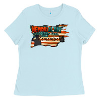Memorial Day Honor And Remember Ladies Tee | Teevron