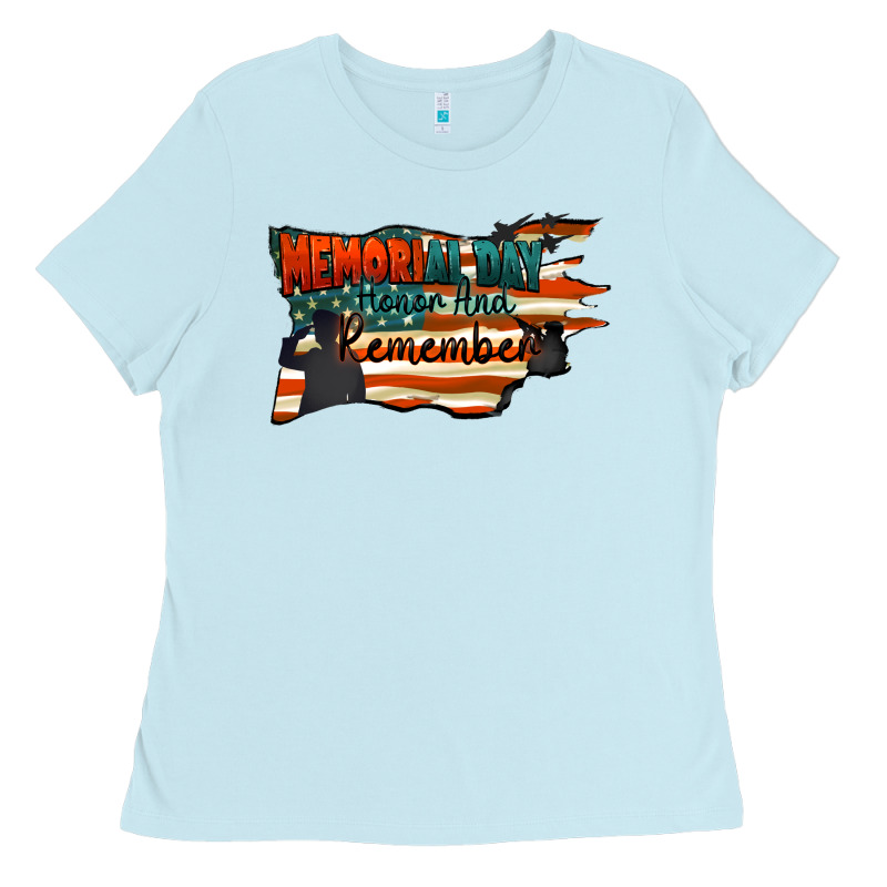 Memorial Day Honor And Remember Ladies Tee by FaDigitalArtStudio | Teevron