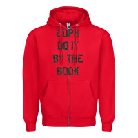 Red cops do it by the book 1988, halloween Zipper Hoodie - DesigneFamous
