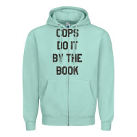 Seafoam cops do it by the book 1988, halloween Zipper Hoodie - DesigneFamous