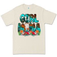 Bone Girl Mama Flowers Cow Premium Tee - CowCowDesign