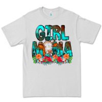 Girl Mama Flowers Cow Premium Tee | Teevron