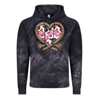 Cloud Black western cowhide heart Vintage Hoodie - CowhideDigitalArt