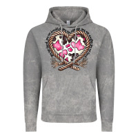 Cloud Rock western cowhide heart Vintage Hoodie - CowhideDigitalArt