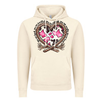 Vintage Artic western cowhide heart Vintage Hoodie - CowhideDigitalArt