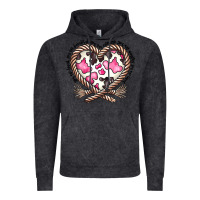 Vintage Black western cowhide heart Vintage Hoodie - CowhideDigitalArt