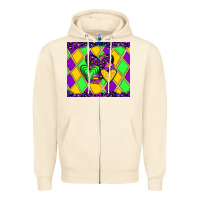 Sandshell mardi gras hearts Zipper Hoodie - JahusDesignShop