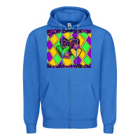 True Royal mardi gras hearts Zipper Hoodie - JahusDesignShop