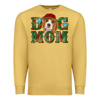 Antique Gold Christmas Beagle Dog Mom Premium Sweatshirt - RanaPortraitStore