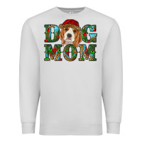 Dove Grey Christmas Beagle Dog Mom Premium Sweatshirt - RanaPortraitStore