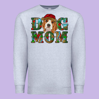 Christmas Beagle Dog Mom Premium Sweatshirt Designed By Ranaportraitstore