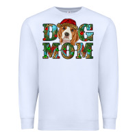 White Christmas Beagle Dog Mom Premium Sweatshirt - RanaPortraitStore