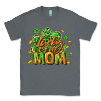 Charcoal Heather Lucky Mom  St. Patrick's Day Classic Tee - CowGirlArtShop