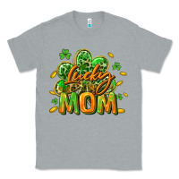 Heather Grey Lucky Mom  St. Patrick's Day Classic Tee - CowGirlArtShop