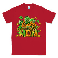 Red Lucky Mom  St. Patrick's Day Classic Tee - CowGirlArtShop