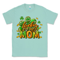 Seafoam Lucky Mom  St. Patrick's Day Classic Tee - CowGirlArtShop