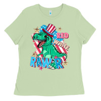 Matcha Red white rawr Ladies Tee - FaDigitalArtStudio