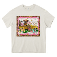 Cream Easter Day with farm animals tumbler Heavy Core Tee - HowdyJamesFarm