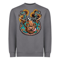 Storm highland cow horseshoe Heavyweight Sweatshirt - JahusDesignShop
