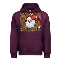 Mauve Wine western santa claus Urban Hoodie - Jasminsmagicworld