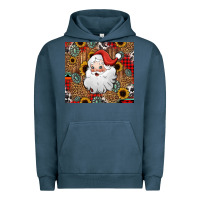 Pigment Midnight Navy western santa claus Urban Hoodie - Jasminsmagicworld