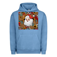 Pigment Pebble Blue western santa claus Urban Hoodie - Jasminsmagicworld