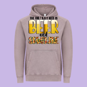 The Only C B S I Needis Beer And Sunshine Vintage Hoodie Designed By Cowhidedigitalart