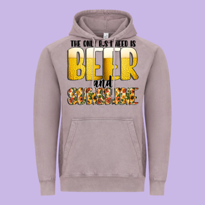 The Only C B S I Needis Beer And Sunshine Vintage Hoodie Designed By Cowhidedigitalart