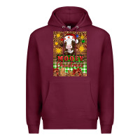 Burgundy Mooey christmas air freshener Premium Hoodie - Artiststas