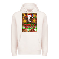 Pale Pink Mooey christmas air freshener Premium Hoodie - Artiststas