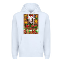 White Mooey christmas air freshener Premium Hoodie - Artiststas