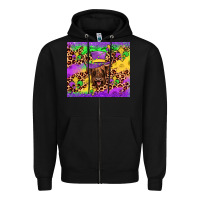 Black highland cow mardi gras tumbler Zipper Hoodie - JahusDesignShop