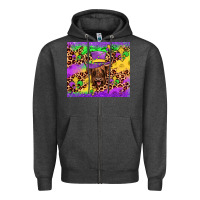 Charcoal Heather highland cow mardi gras tumbler Zipper Hoodie - JahusDesignShop