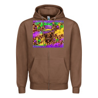 Chestnut highland cow mardi gras tumbler Zipper Hoodie - JahusDesignShop