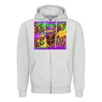 Dove Grey highland cow mardi gras tumbler Zipper Hoodie - JahusDesignShop