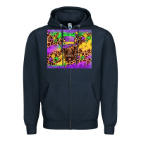 Highland Cow Mardi Gras Tumbler Zipper Hoodie | Teevron