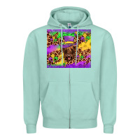 Seafoam highland cow mardi gras tumbler Zipper Hoodie - JahusDesignShop