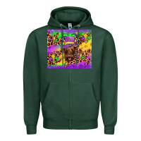Sports Green highland cow mardi gras tumbler Zipper Hoodie - JahusDesignShop