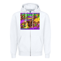 White highland cow mardi gras tumbler Zipper Hoodie - JahusDesignShop