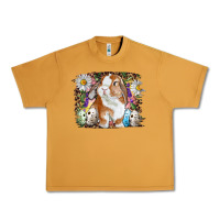 Peanut Butter Easter Bunny With Quail Eggs And Daisy Urban Heavy Tee - RanaPortraitStore