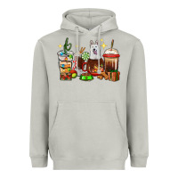Moon Dust Christmas coffee cups with White Shepherd Heavyweight Hoodie - RanaPortraitStore