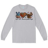 Moon Dust Western Peace Love American Golden Eagle Long Sleeve Tee - LillyAllenDesigns