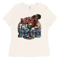 Bone I back the blue Ladies Tee - FaDigitalArtStudio
