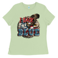 I Back The Blue Ladies Tee | Teevron