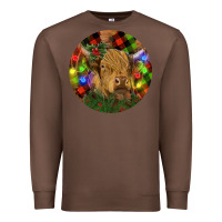 Chestnut Brown Cow Christmas Premium Sweatshirt - RanaPortraitStore