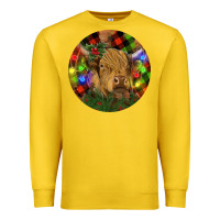 Lemon Brown Cow Christmas Premium Sweatshirt - RanaPortraitStore