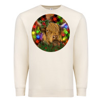 Sandshell Brown Cow Christmas Premium Sweatshirt - RanaPortraitStore